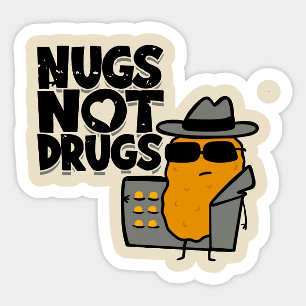 NO DRUGS FRIED CHICKEN YES Sticker by goaputri6